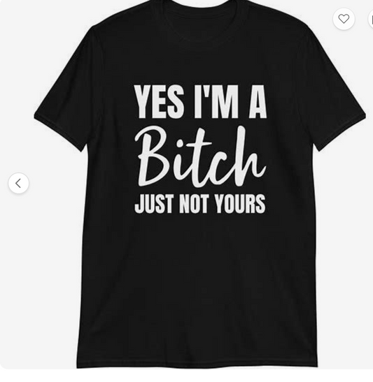 Yes I’m a Bitch Just Not Yours